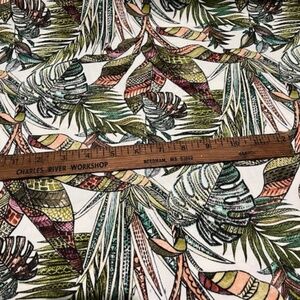 Outdoor fabric, tropical print